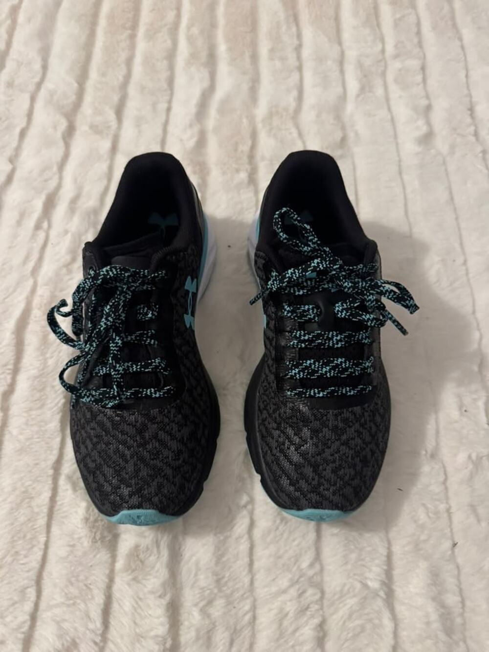 Under Armour Charged Escape 2 Women’s Running Shoes Black Blue Size 6 3020365-00